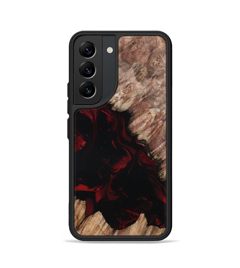 Galaxy S22 Wood Phone Case - Adelia (Red, 802193)