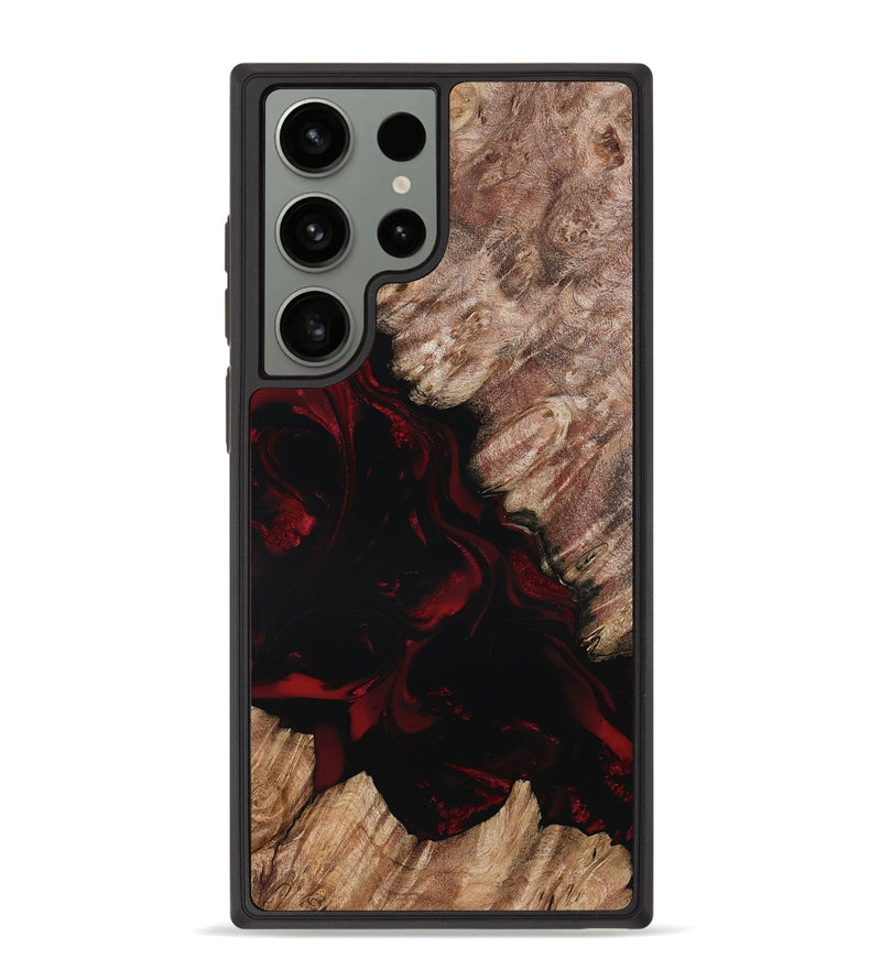 Galaxy S23 Ultra Wood Phone Case - Adelia (Red, 802193)
