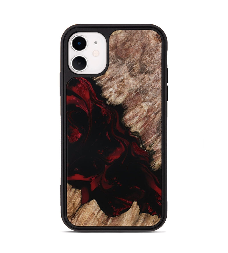 iPhone 11 Wood Phone Case - Adelia (Red, 802193)