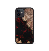 iPhone 12 mini Wood Phone Case - Adelia (Red, 802193)