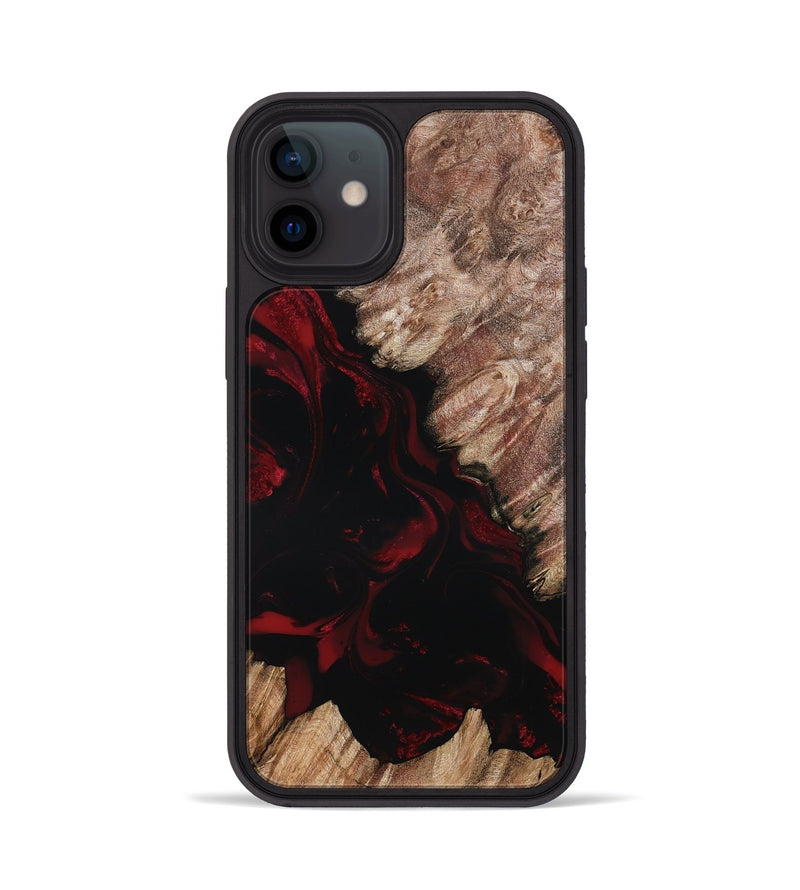 iPhone 12 Wood Phone Case - Adelia (Red, 802193)