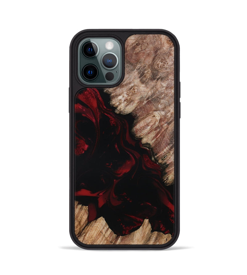 iPhone 12 Pro Wood Phone Case - Adelia (Red, 802193)