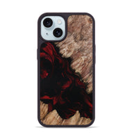 iPhone 15 Wood Phone Case - Adelia (Red, 802193)