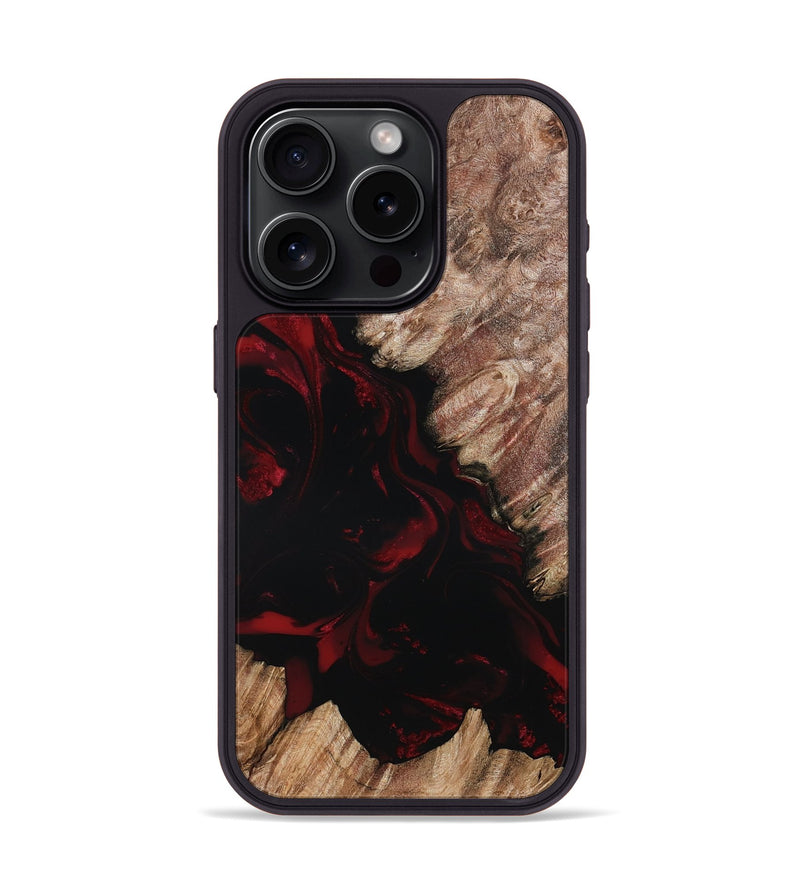 iPhone 15 Pro Wood Phone Case - Adelia (Red, 802193)