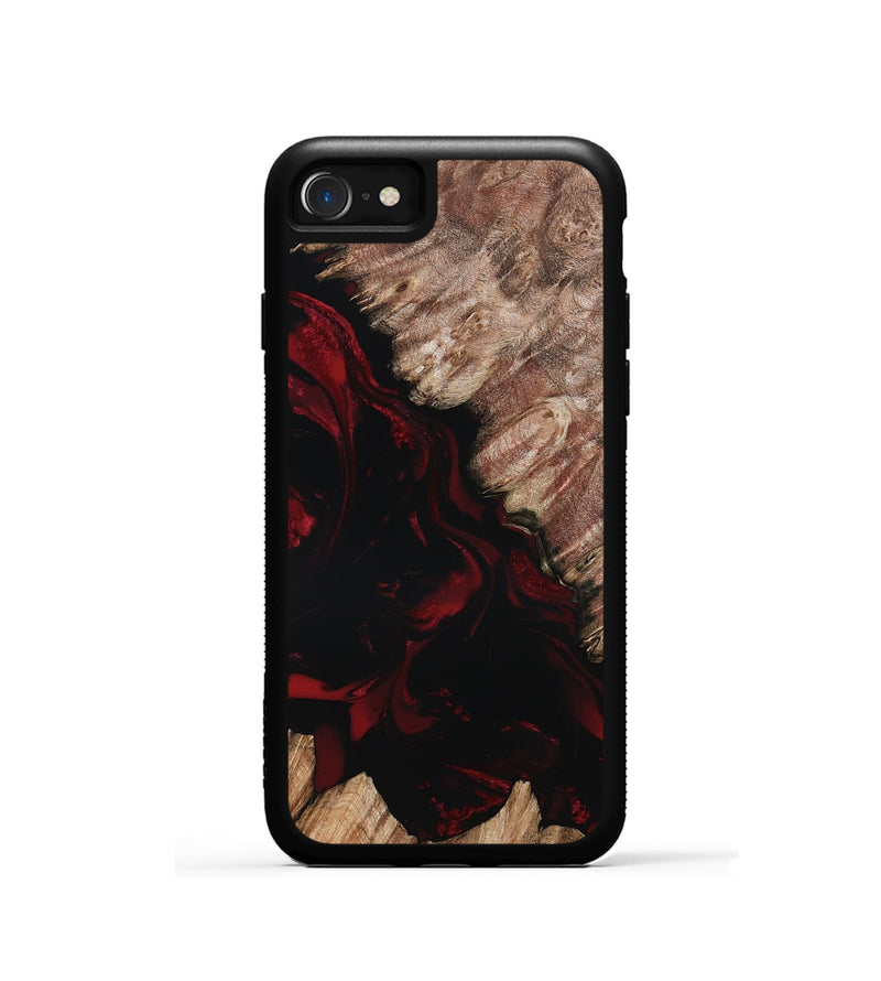 iPhone SE Wood Phone Case - Adelia (Red, 802193)