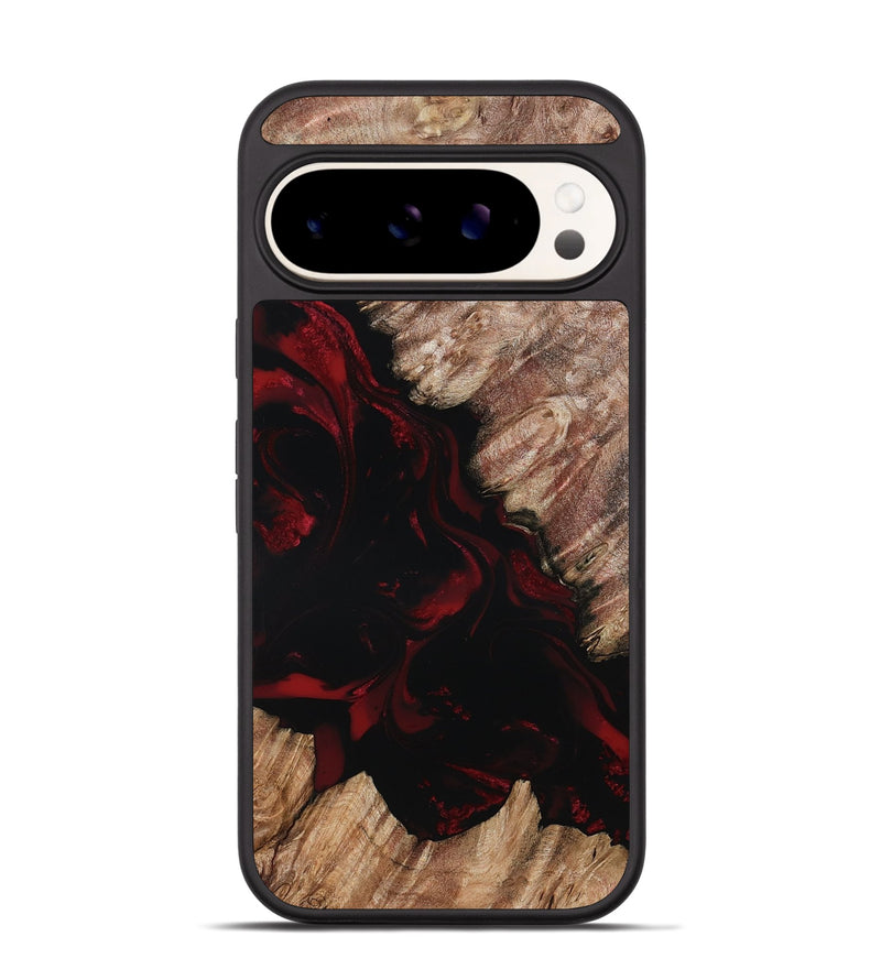 Pixel 9 Pro Wood Phone Case - Adelia (Red, 802193)