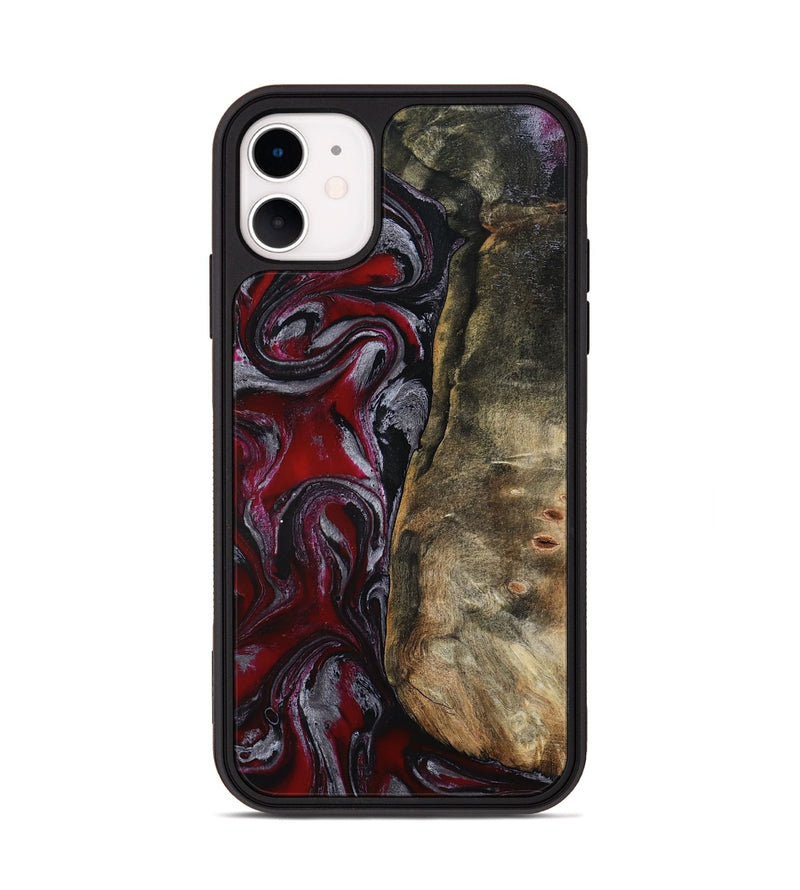 iPhone 11 Wood Phone Case - Cierra (Red, 802194)