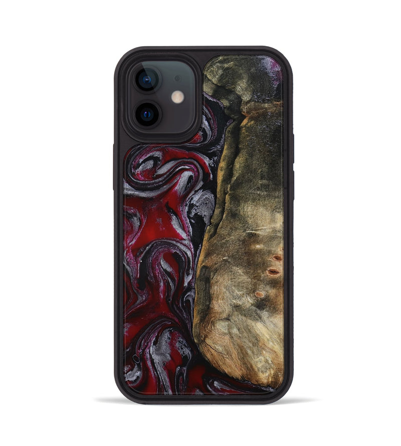 iPhone 12 Wood Phone Case - Cierra (Red, 802194)