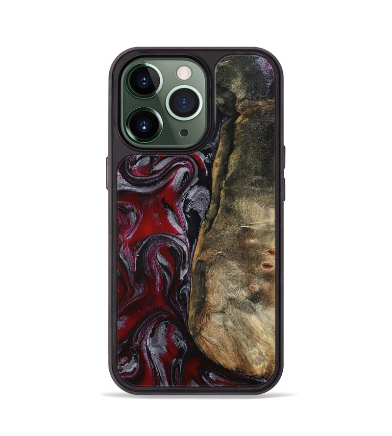 iPhone 13 Pro Wood Phone Case - Cierra (Red, 802194)
