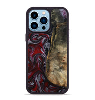 iPhone 14 Pro Max Wood Phone Case - Cierra (Red, 802194)