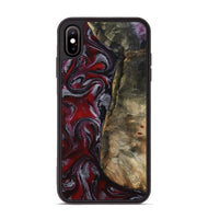 iPhone Xs Max Wood Phone Case - Cierra (Red, 802194)