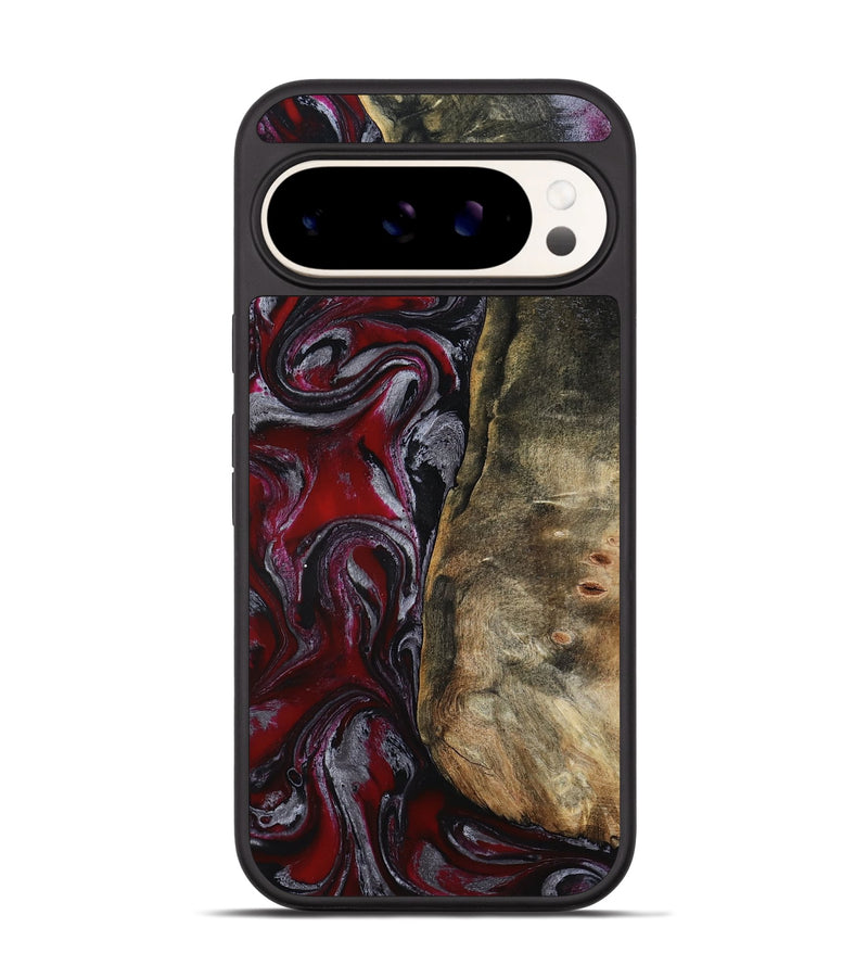 Pixel 9 Pro Wood Phone Case - Cierra (Red, 802194)
