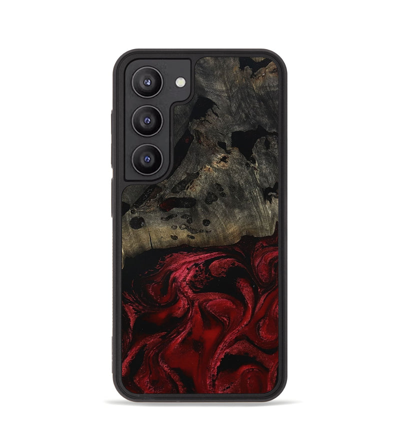 Galaxy S23 Wood Phone Case - Merry (Red, 802195)