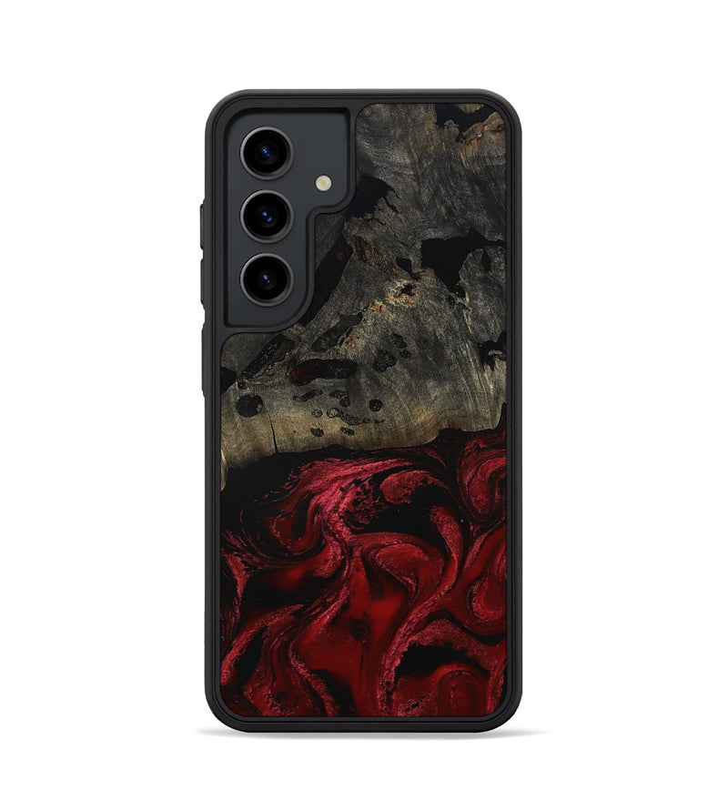 Galaxy S24 Wood Phone Case - Merry (Red, 802195)