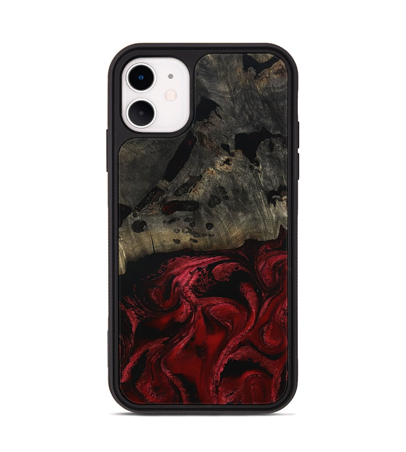 iPhone 11 Wood Phone Case - Merry (Red, 802195)