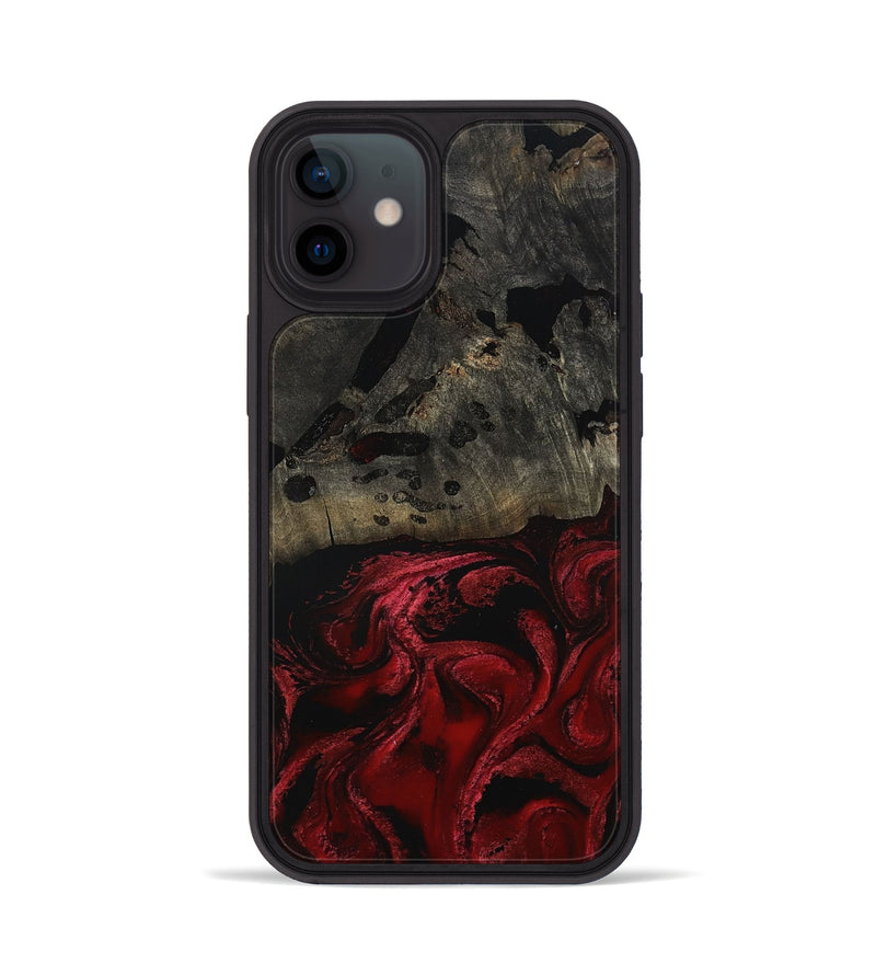 iPhone 12 Wood Phone Case - Merry (Red, 802195)