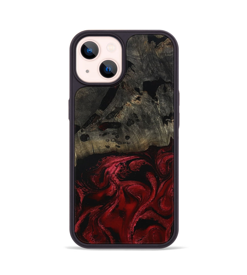 iPhone 14 Wood Phone Case - Merry (Red, 802195)