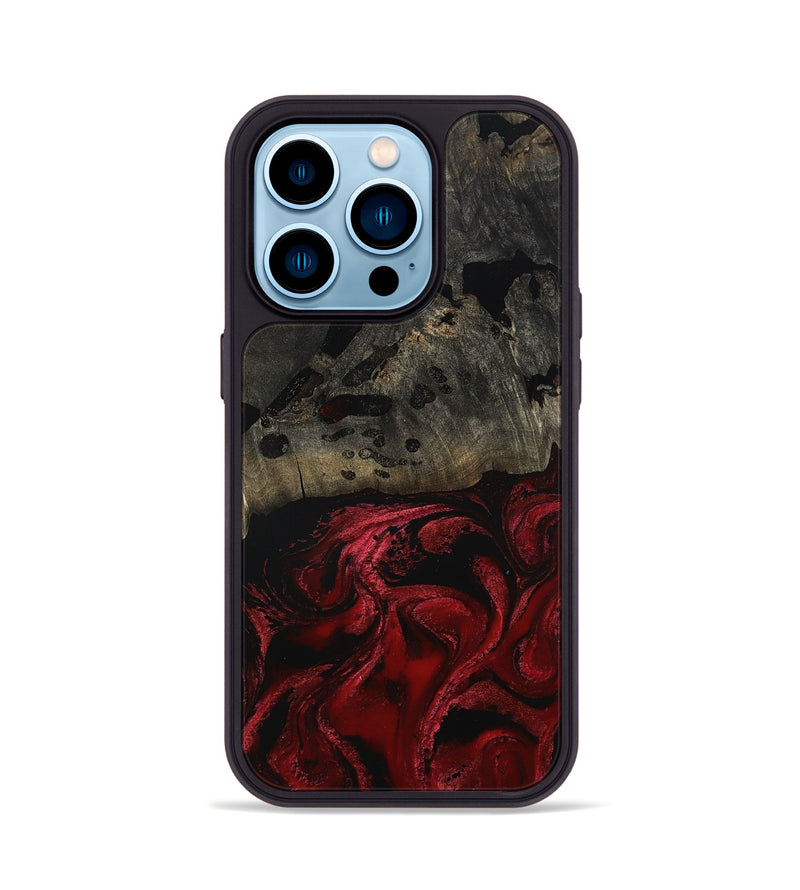 iPhone 14 Pro Wood Phone Case - Merry (Red, 802195)