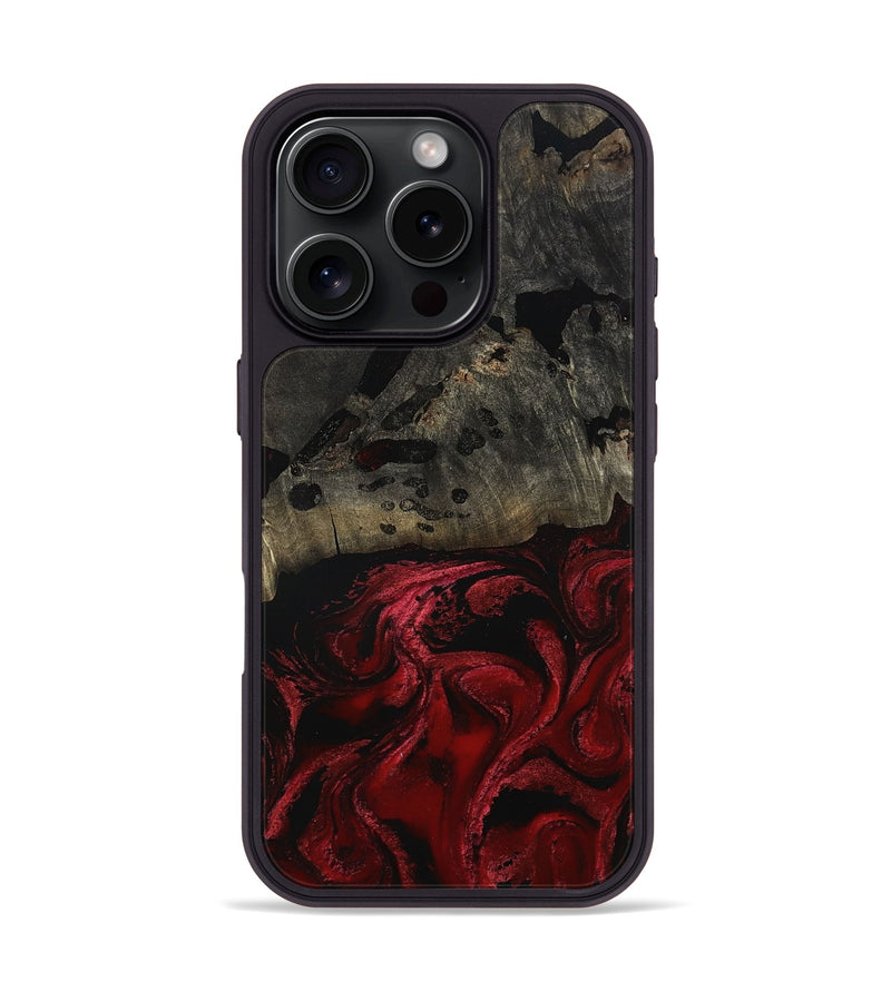 iPhone 16 Pro Wood Phone Case - Merry (Red, 802195)
