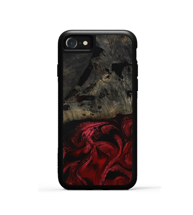 iPhone SE Wood Phone Case - Merry (Red, 802195)