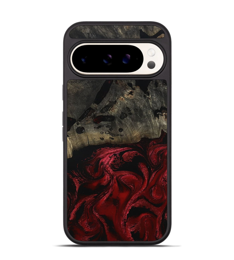Pixel 9 Wood Phone Case - Merry (Red, 802195)