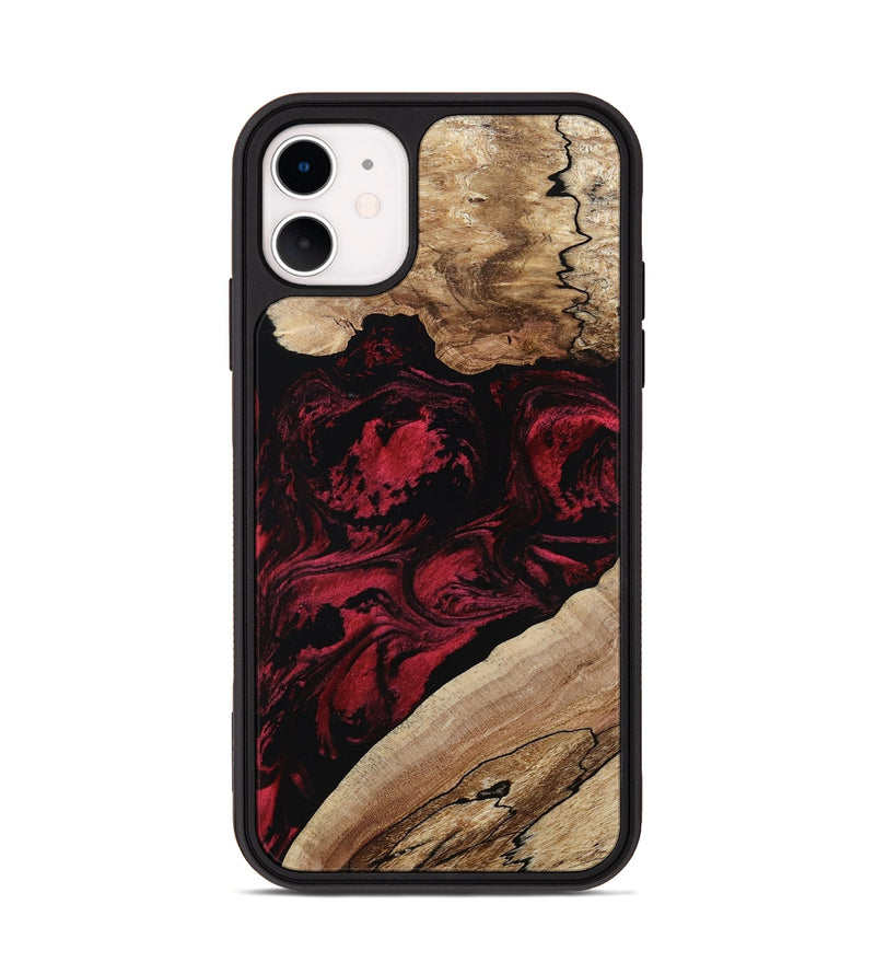iPhone 11 Wood Phone Case - Rome (Red, 802196)