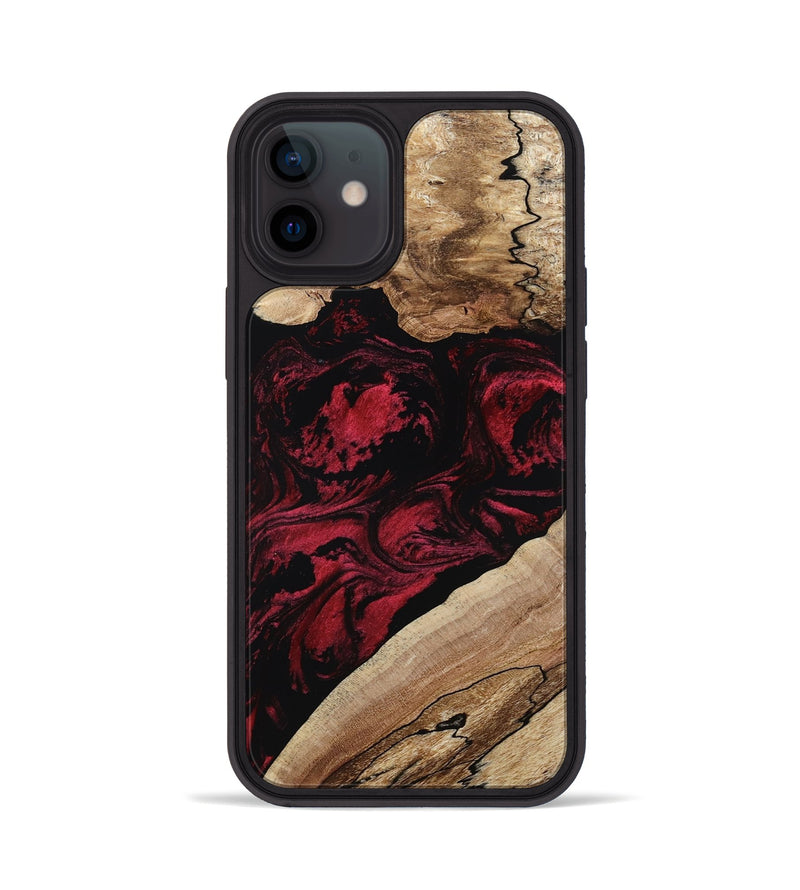 iPhone 12 Wood Phone Case - Rome (Red, 802196)