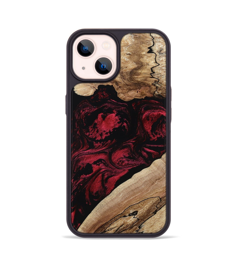 iPhone 14 Wood Phone Case - Rome (Red, 802196)