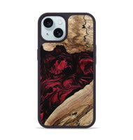 iPhone 15 Wood Phone Case - Rome (Red, 802196)