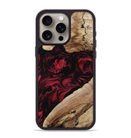 iPhone 15 Pro Max Wood Phone Case - Rome (Red, 802196)