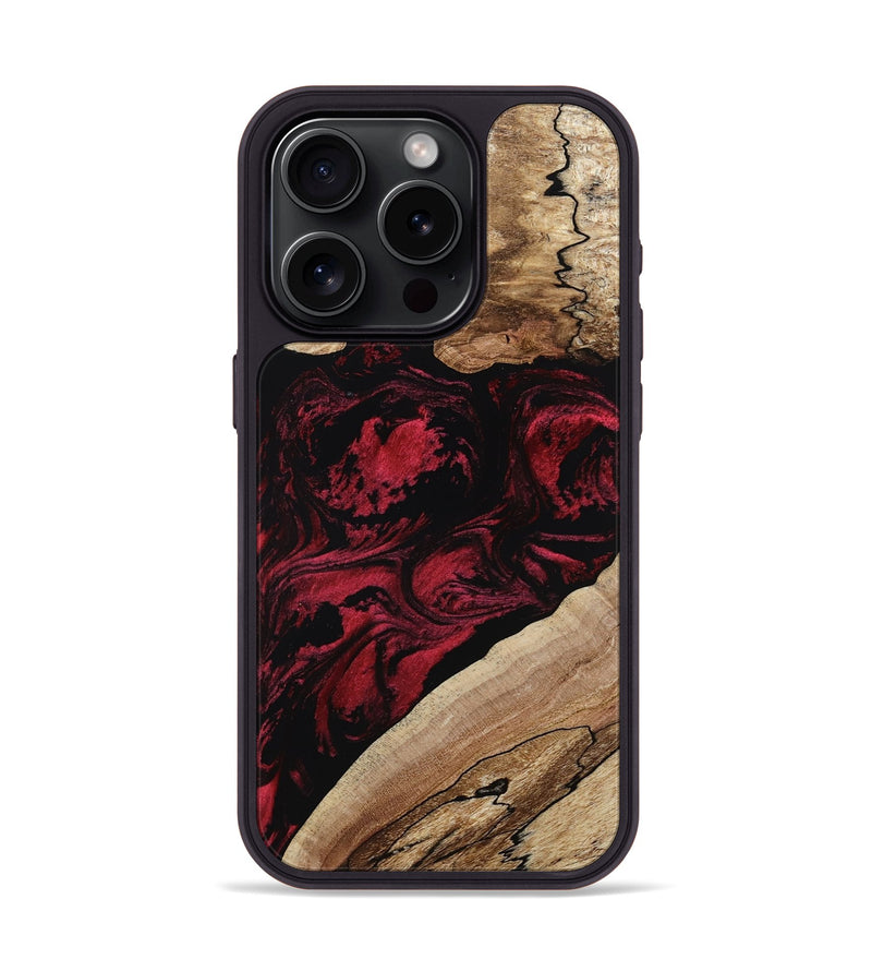 iPhone 15 Pro Wood Phone Case - Rome (Red, 802196)
