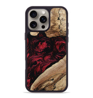 iPhone 16 Pro Max Wood Phone Case - Rome (Red, 802196)