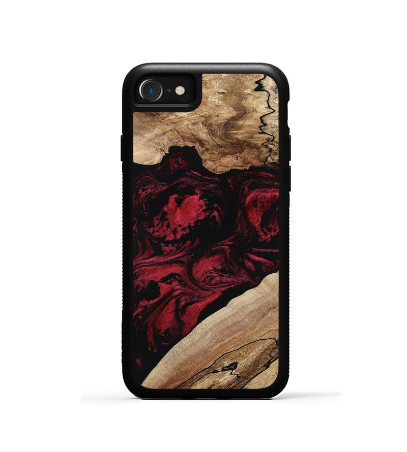 iPhone SE Wood Phone Case - Rome (Red, 802196)