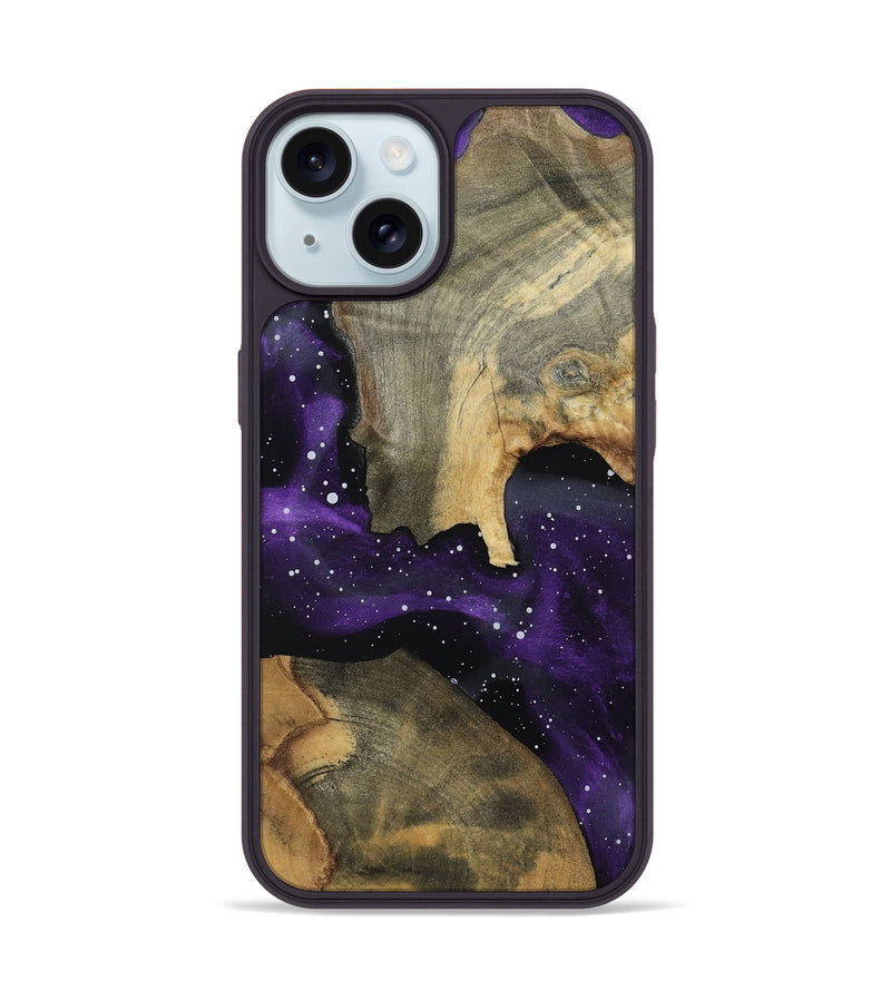 iPhone 15 Wood Phone Case - Bell (Cosmos, 802215)