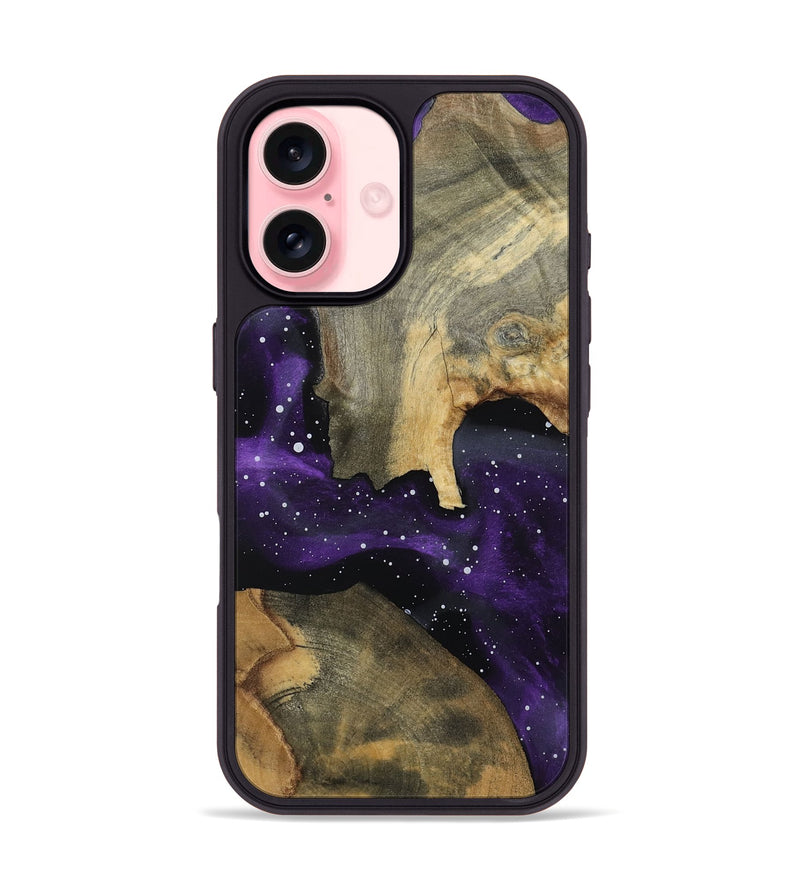 iPhone 16 Wood Phone Case - Bell (Cosmos, 802215)