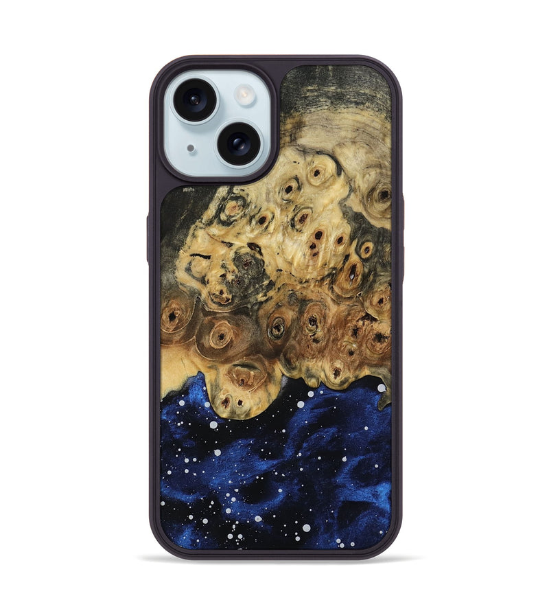 iPhone 15 Wood Phone Case - Viola (Cosmos, 802254)