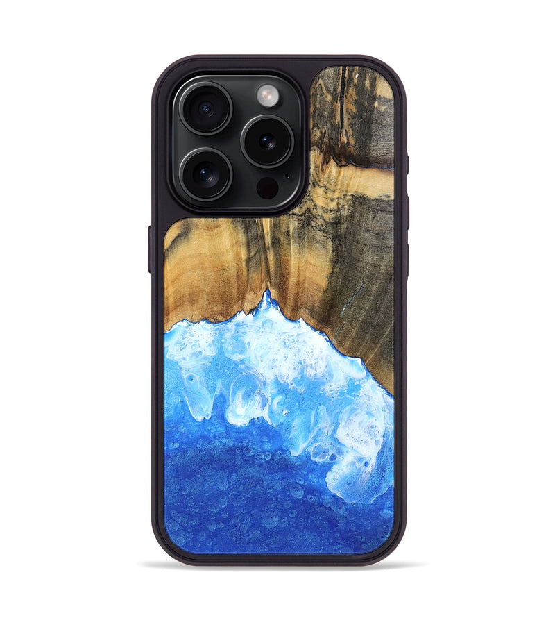 iPhone 15 Pro Wood Phone Case - Pansy (Coastal, 802311)