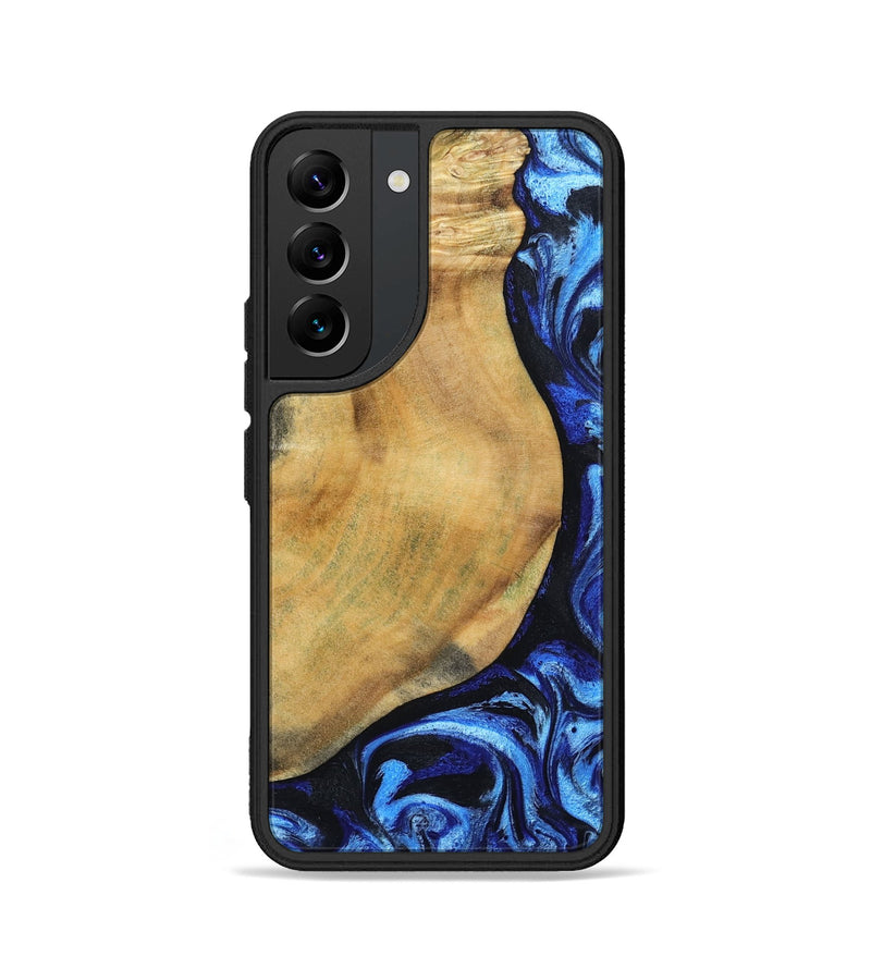 Galaxy S22 Wood Phone Case - Darcy (Blue, 802317)
