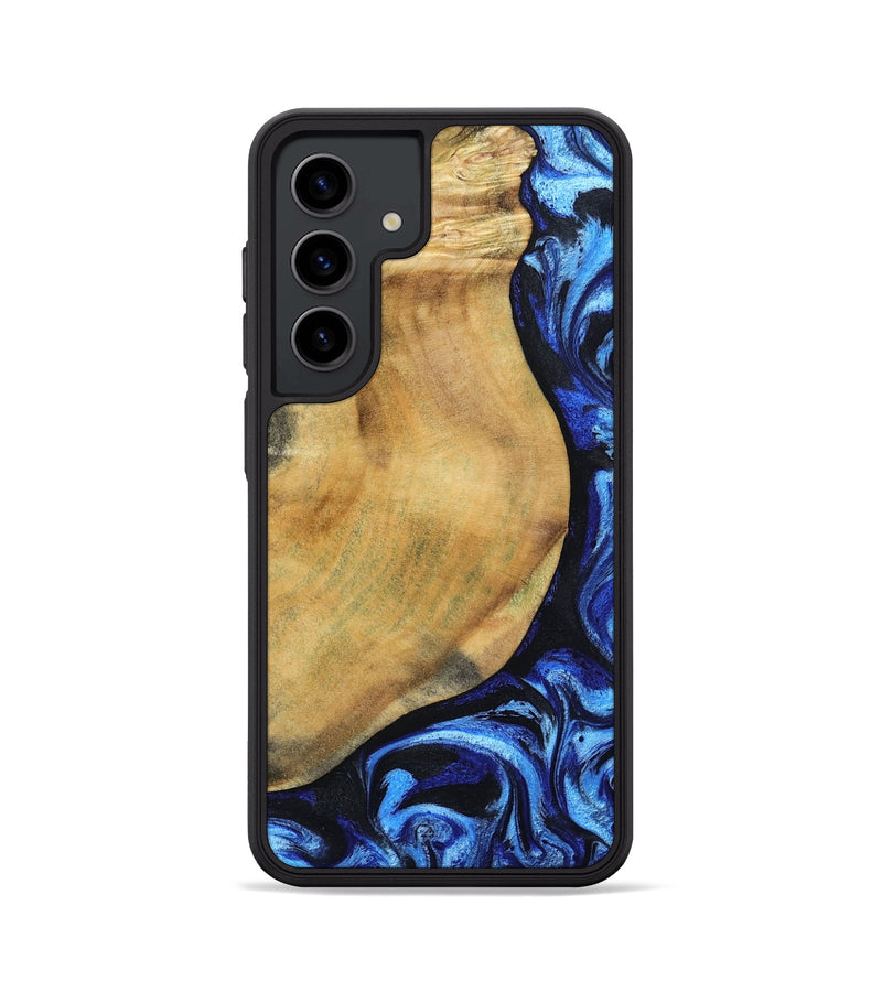 Galaxy S24 Wood Phone Case - Darcy (Blue, 802317)