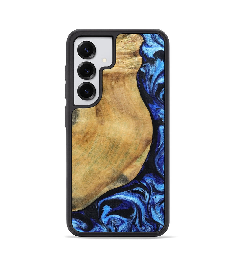 Galaxy S25 Wood Phone Case - Darcy (Blue, 802317)