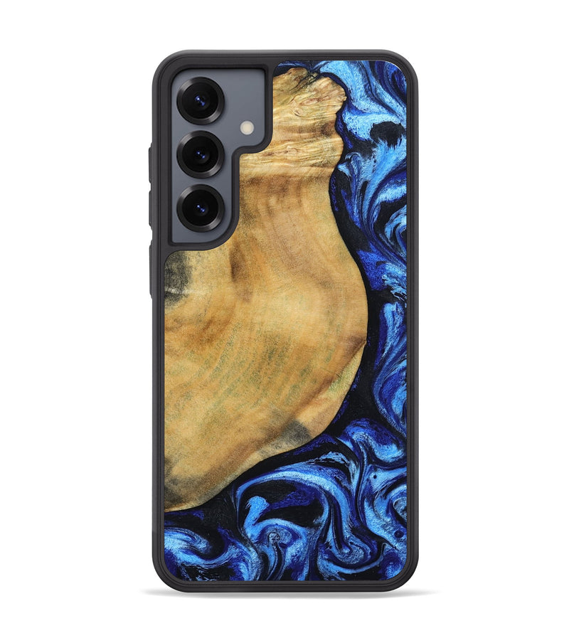 Galaxy S25 Plus Wood Phone Case - Darcy (Blue, 802317)