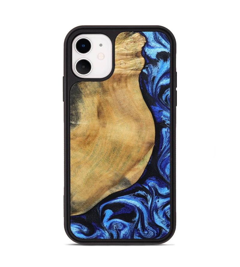 iPhone 11 Wood Phone Case - Darcy (Blue, 802317)