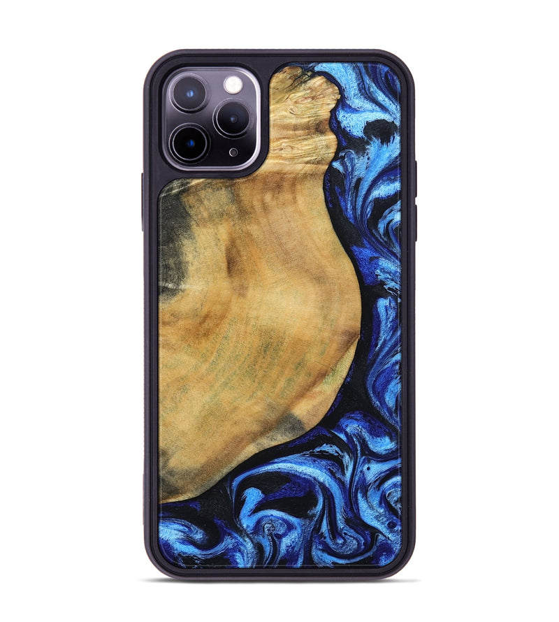 iPhone 11 Pro Max Wood Phone Case - Darcy (Blue, 802317)