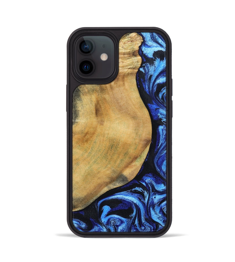 iPhone 12 Wood Phone Case - Darcy (Blue, 802317)
