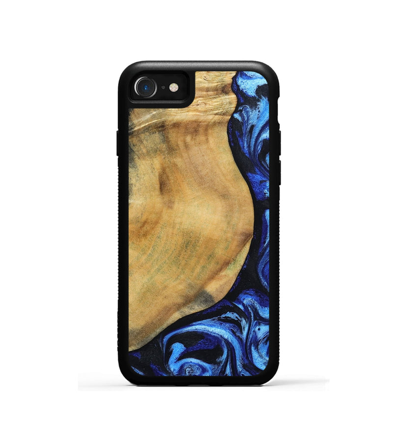iPhone SE Wood Phone Case - Darcy (Blue, 802317)