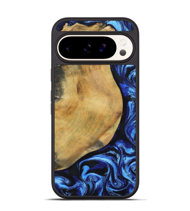 Pixel 9 Pro Wood Phone Case - Darcy (Blue, 802317)