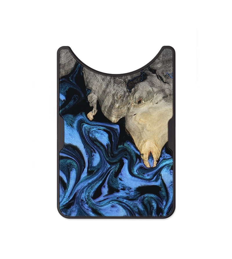 Alloy Wood Wallet - Sharon (Blue, 802318)