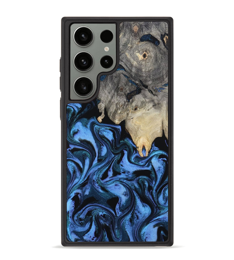 Galaxy S23 Ultra Wood Phone Case - Sharon (Blue, 802318)