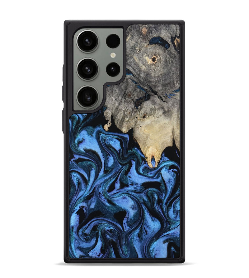 Galaxy S24 Ultra Wood Phone Case - Sharon (Blue, 802318)