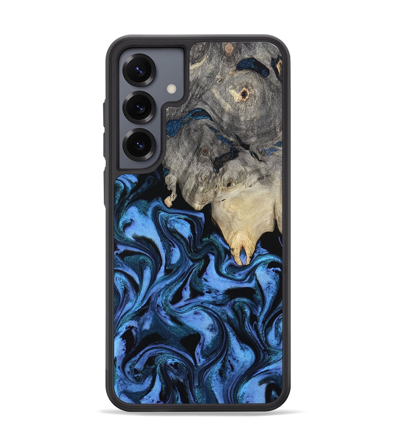 Galaxy S25 Plus Wood Phone Case - Sharon (Blue, 802318)